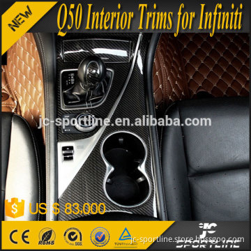 11pcs/set 14-16 Carbon Q50 Interior Trims for Infiniti Q50